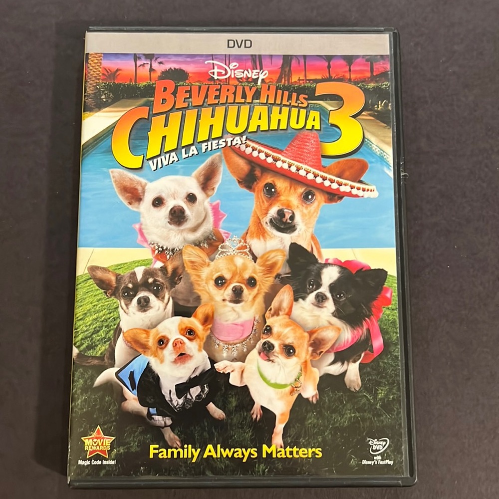 12 for $15 or 6 for $10 Beverly Hills Chihuahua 3 dvd